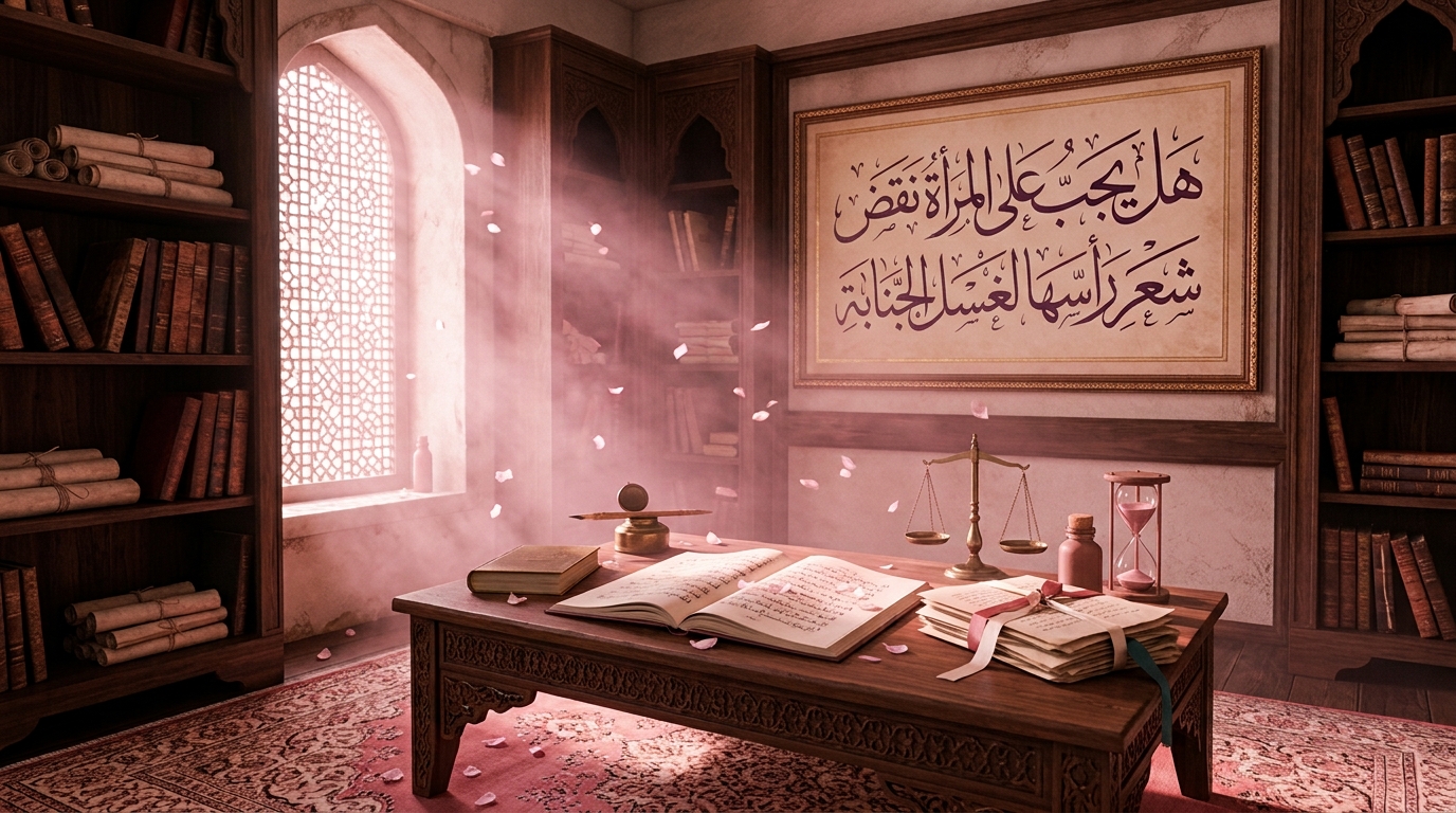 هل يجب على المرأة نقض شعر رأسها لغسل الجنابة - Image 1